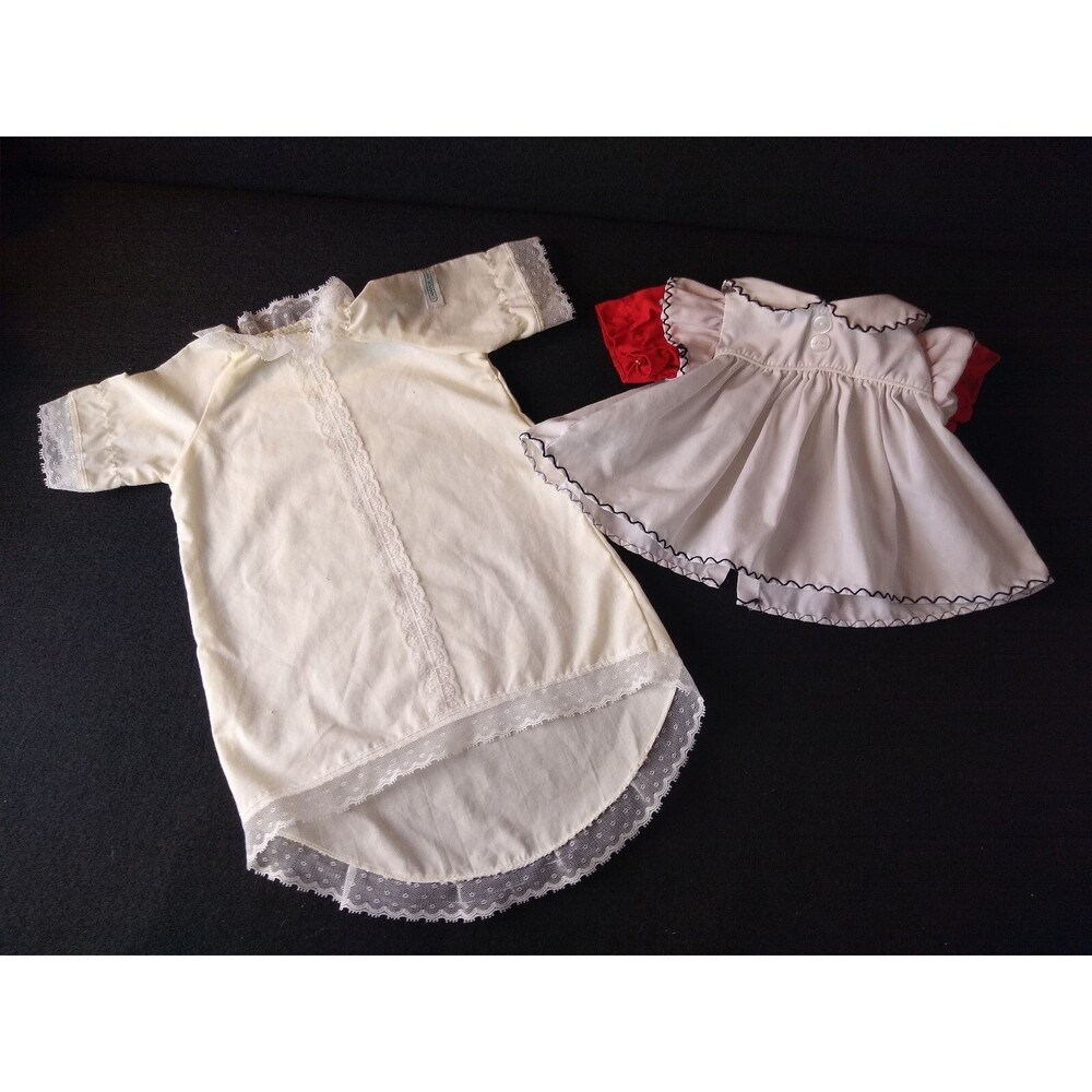Cabbage Patch Kids Clothes Dress & Night Gown / Christening Gown CPK Lot